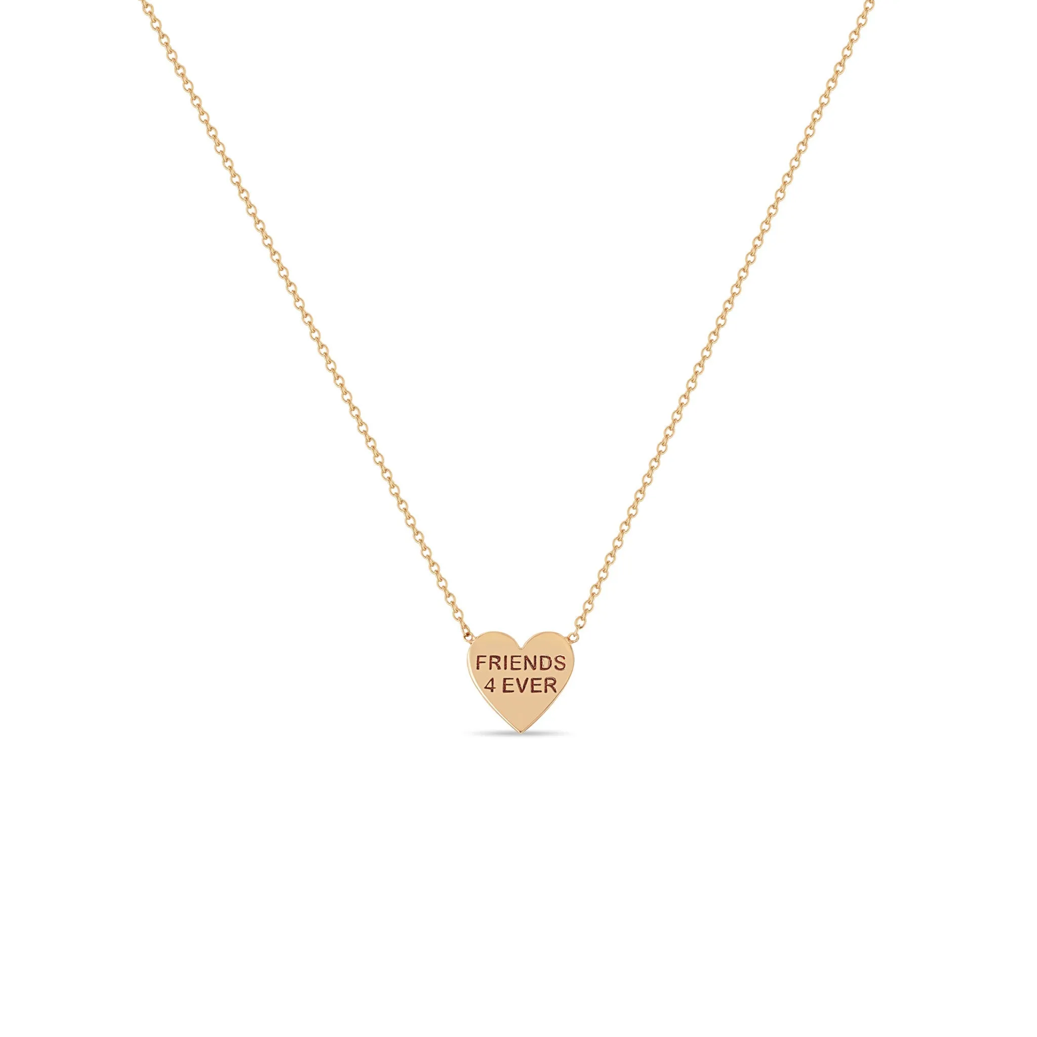 14k Gold Candy Heart Necklace