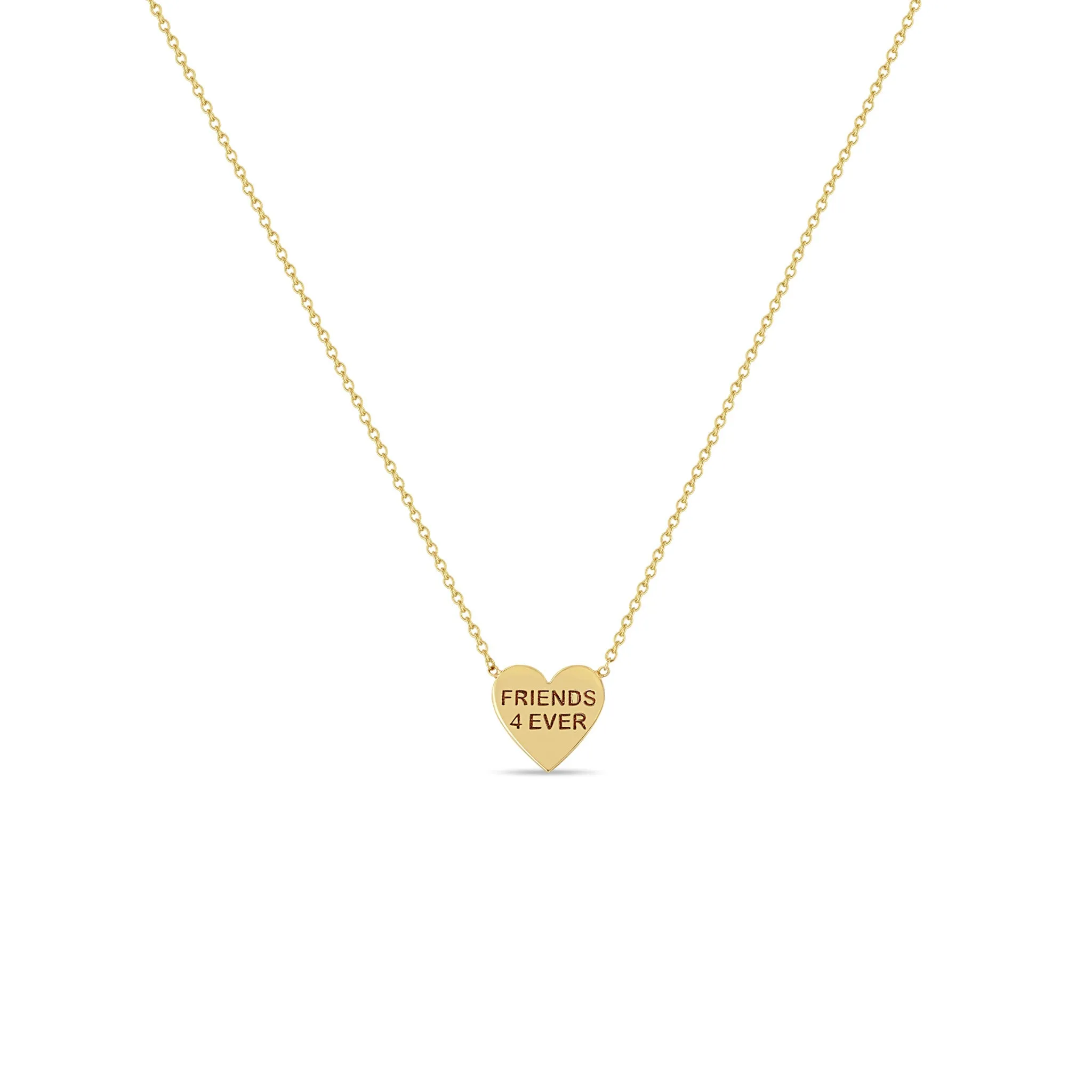 14k Gold Candy Heart Necklace