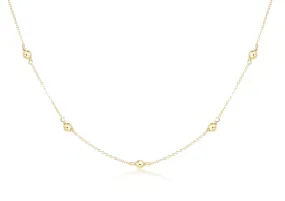 17" Gold Choker Simplicity - Classic 4mm Gold