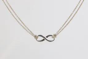 18" Tiffany & Co. 925 Silver Infinity Necklace (6.68g.)