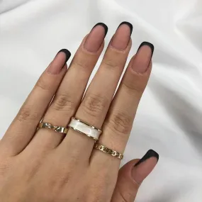 3 pcs Dainty Gold Rings, Gold Ring Set, Cute Rings, Set Rings for Women -S3483699