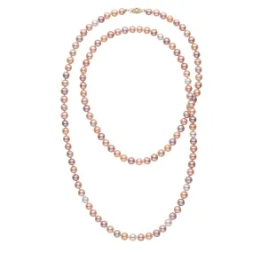 35-inch 6.5-7.0 mm AAA Multicolor Freshwater Pearl Necklace