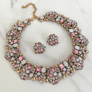 ALISSA Pink Necklace & Earring Set