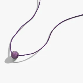 Amethyst Gemstone Cord Necklace