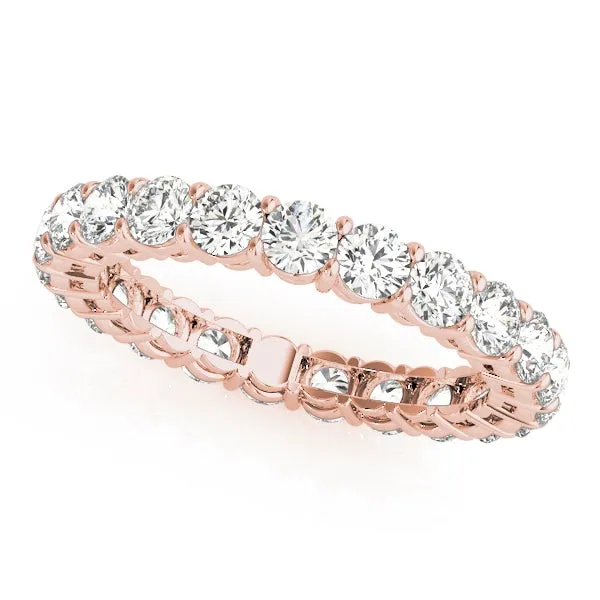 AMOUR 3.40 Carat Diamond Eternity Band in 14K/ 18K/ Platinum GIA Graded 15 pointer G Color SI1 Clarity By Mike Nekta SIZE 9