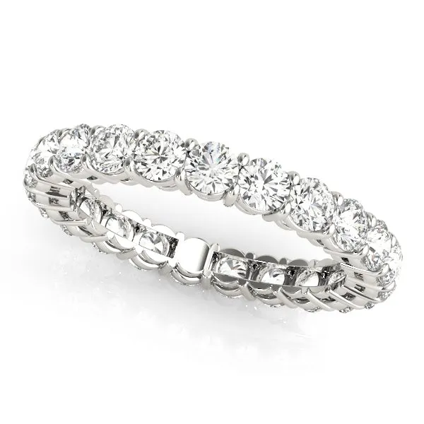 AMOUR 3.40 Carat Diamond Eternity Band in 14K/ 18K/ Platinum GIA Graded 15 pointer G Color SI1 Clarity By Mike Nekta SIZE 9