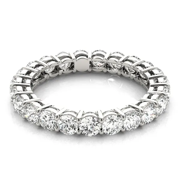 AMOUR 3.40 Carat Diamond Eternity Band in 14K/ 18K/ Platinum GIA Graded 15 pointer G Color SI1 Clarity By Mike Nekta SIZE 9