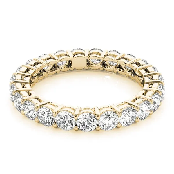 AMOUR 4.3 Carat Diamond Eternity Band in 14K/ 18K/ Platinum GIA Graded 25 pointer G Color SI1 Clarity By Mike Nekta SIZE 5 to 6