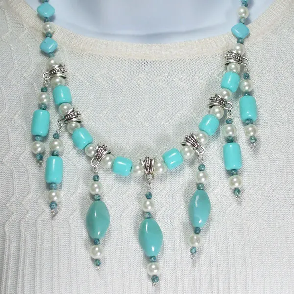 Barrie Beaded Dangle Necklace