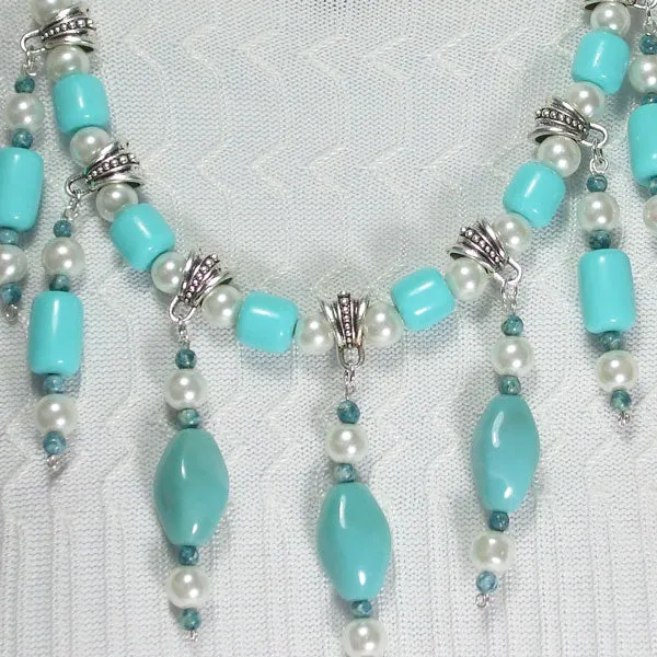 Barrie Beaded Dangle Necklace