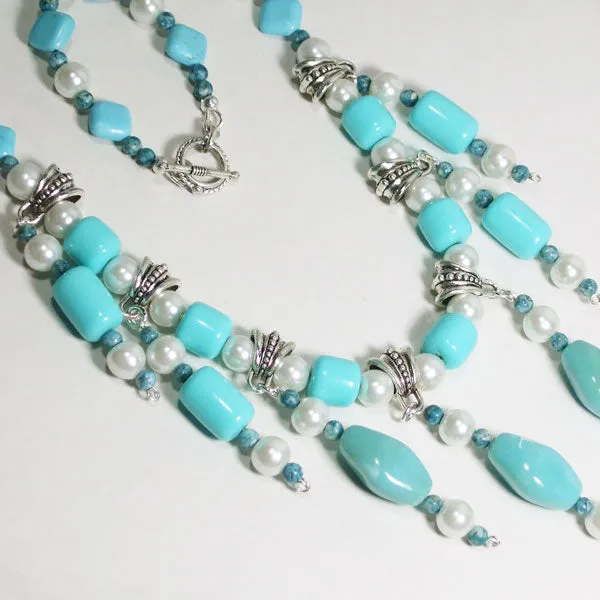 Barrie Beaded Dangle Necklace