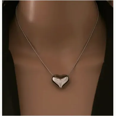 Be Bold Silver Heart Necklace