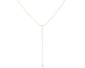 Blue Hour Diamond Lariat Necklace (Ready to Ship)