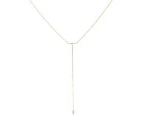 Blue Hour Diamond Lariat Necklace