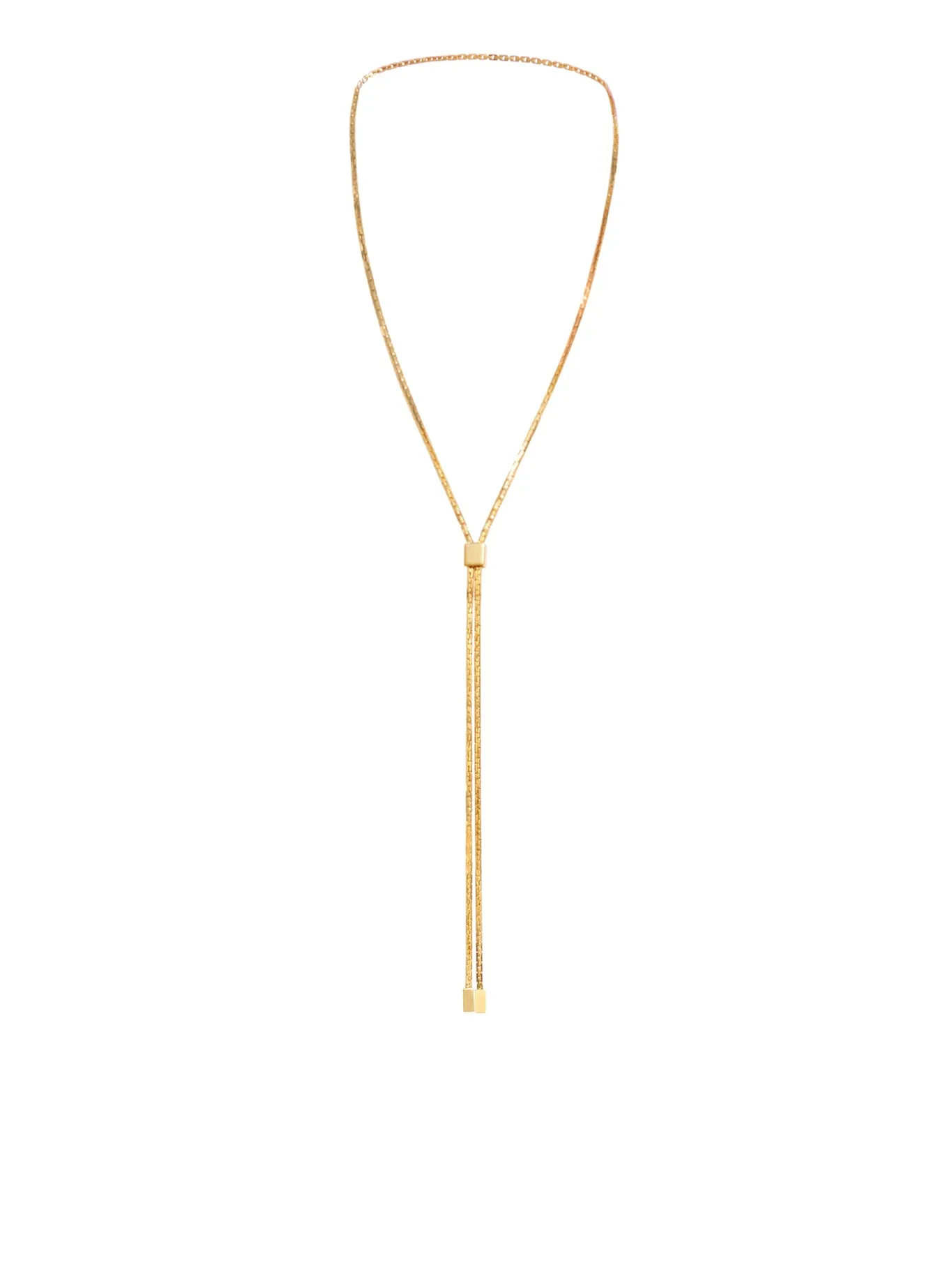 BRASS BIANCA LARIAT NECKLACE