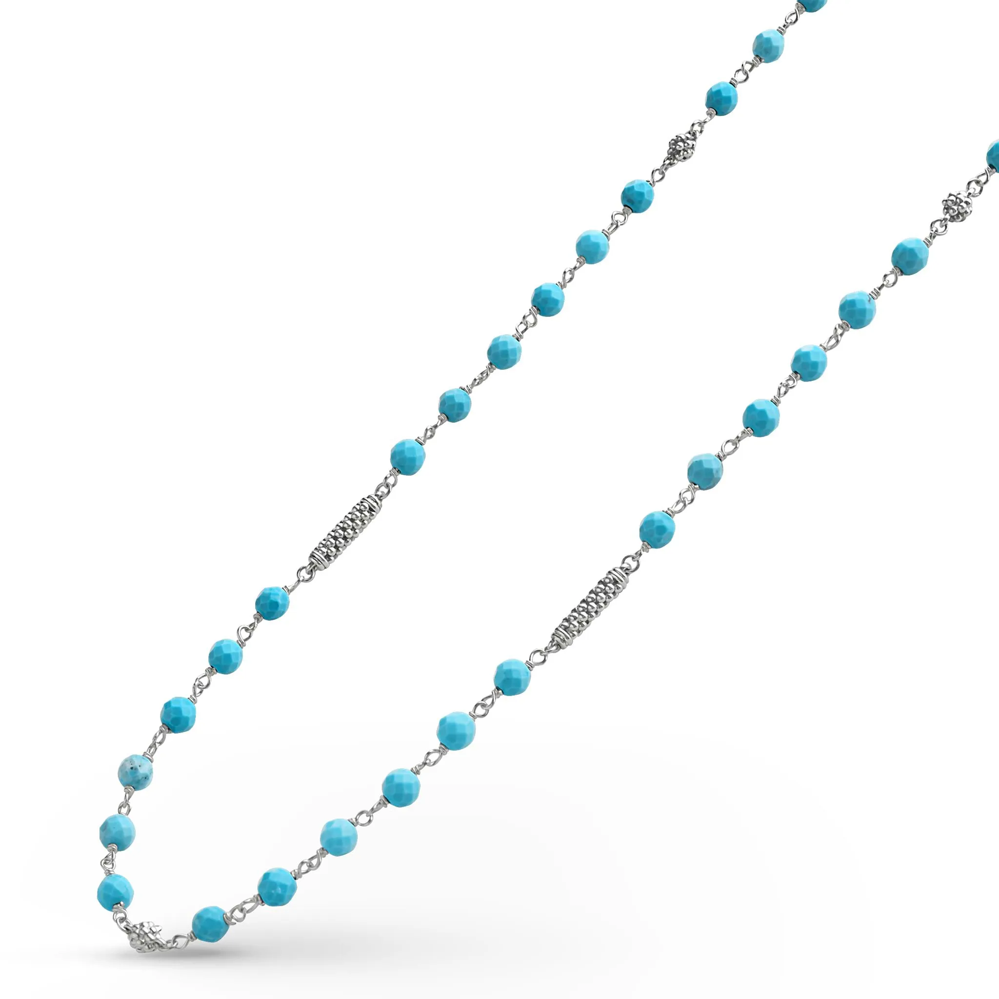 Caviar Icon Turquoise Beaded Necklace