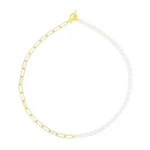 CELESTE CHAIN NECKLACE PEARL