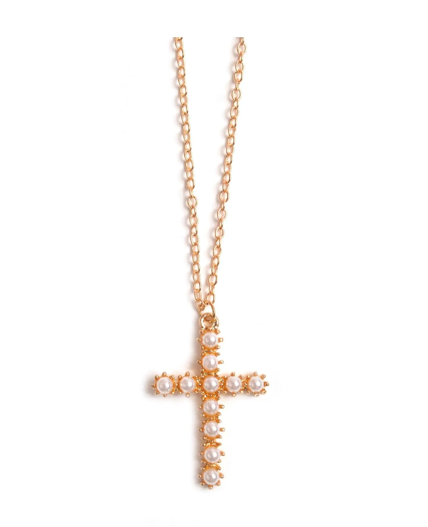 Cross Pearl Necklace