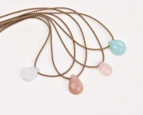 Dainty Crystal   Gemstone - Pendants