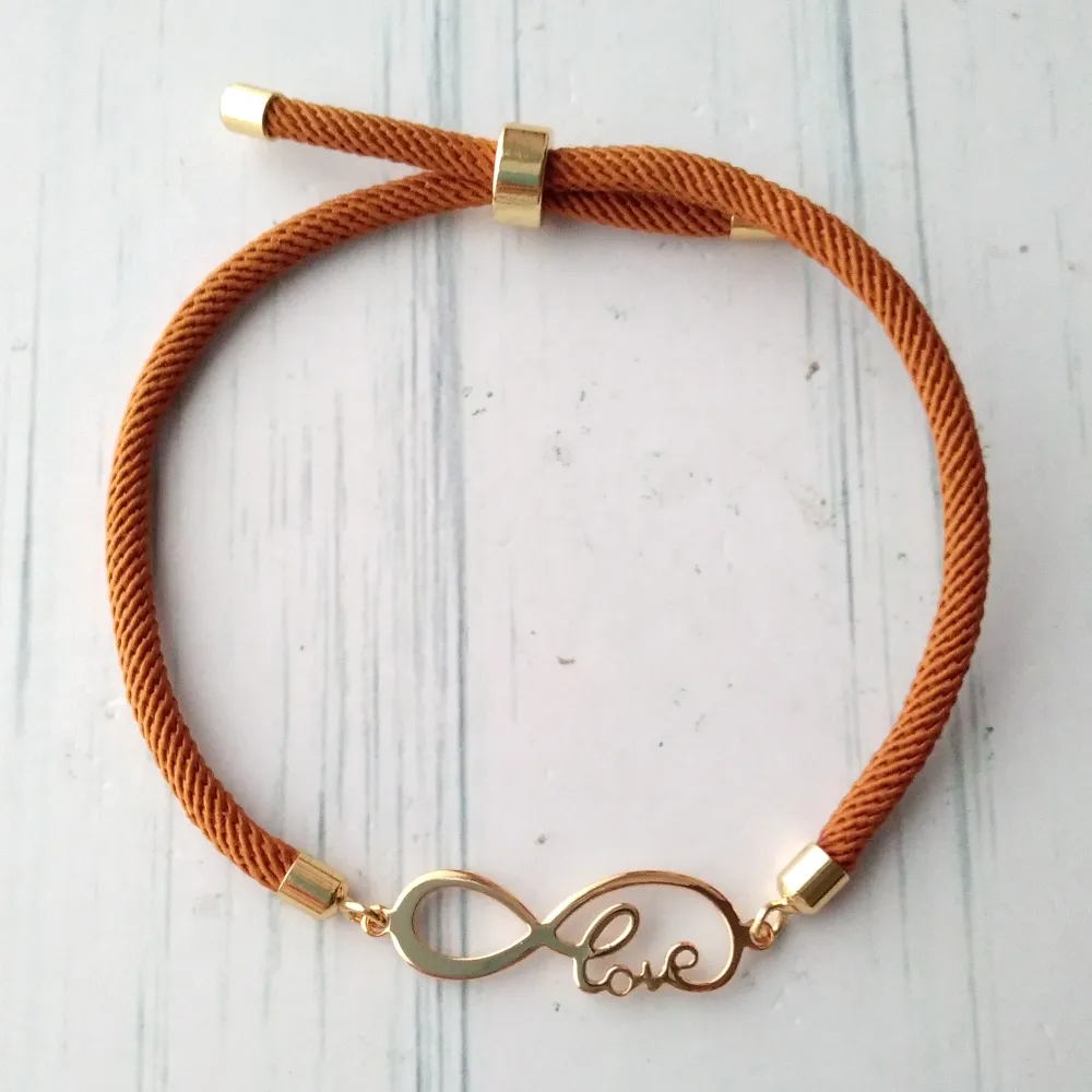 Dani Infinite Love Corded Slider Bracelet