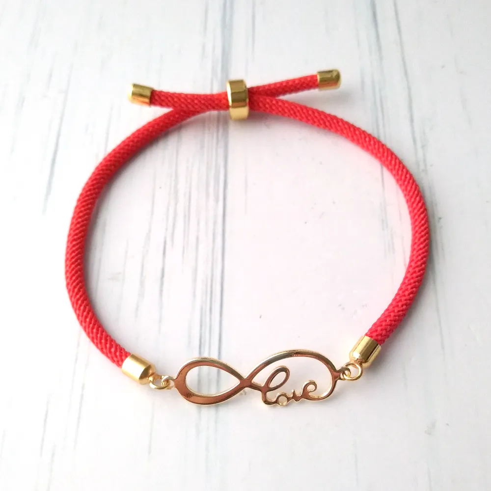 Dani Infinite Love Corded Slider Bracelet