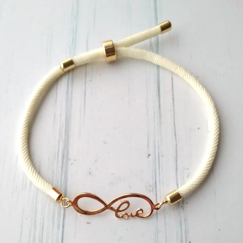 Dani Infinite Love Corded Slider Bracelet