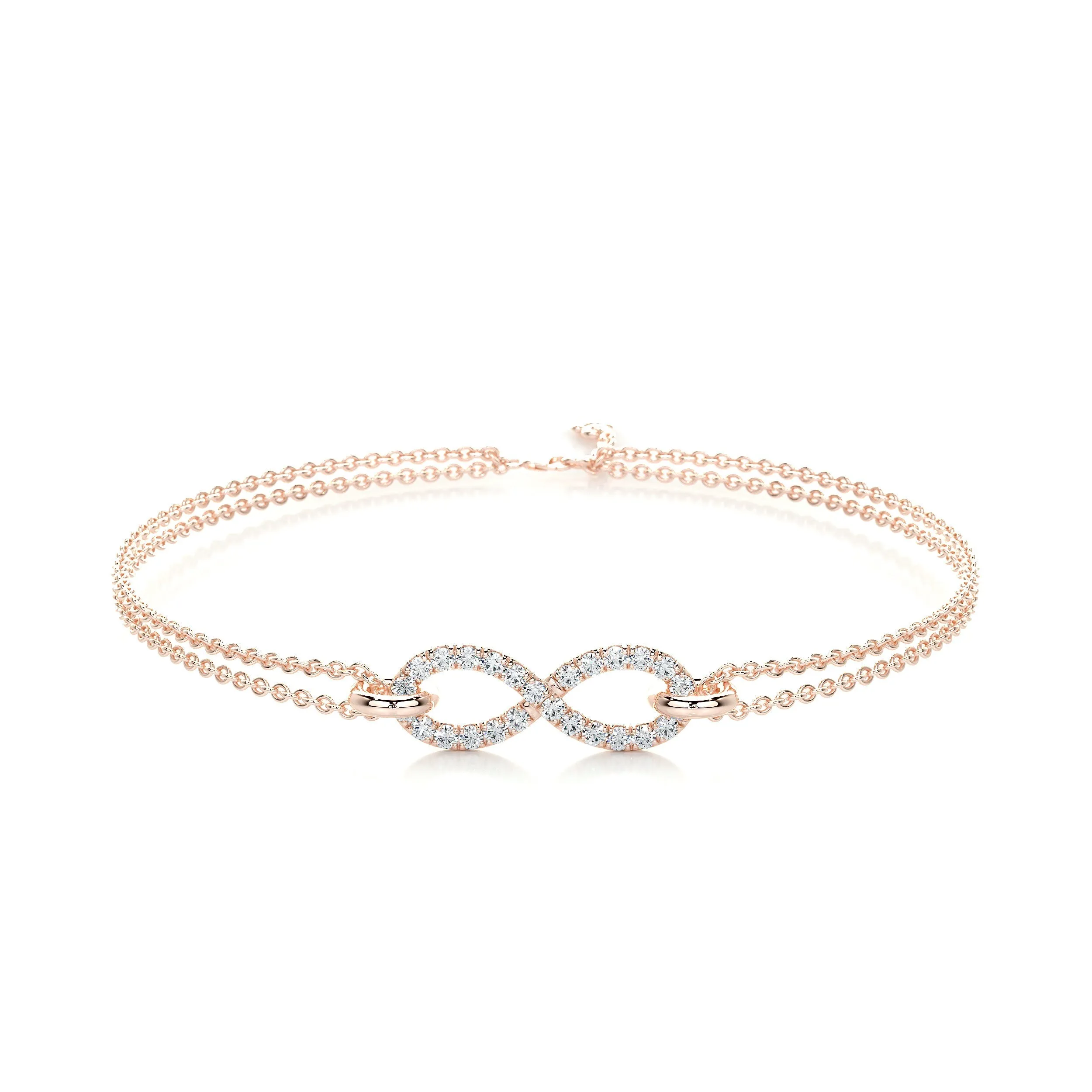 Debbie Lab Grown Diamonds Bracelet   (0.25 Carat) -14K Rose Gold