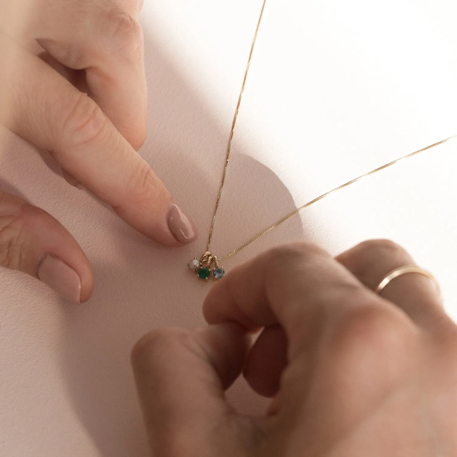 Element Necklace | 14k Gold & Pearl