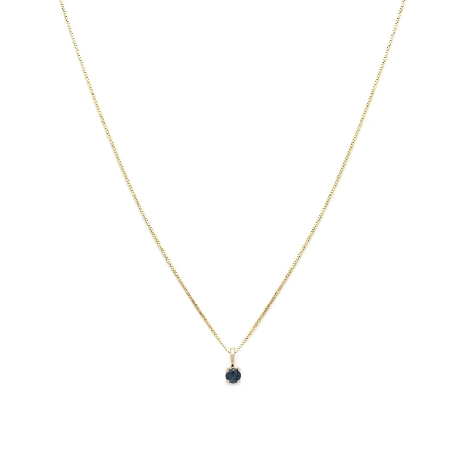 Element Necklace | 14k Gold & Sapphire