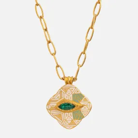 Eye of Aztec Clover Necklace