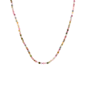 Faceted Tourmaline Beaded Necklace