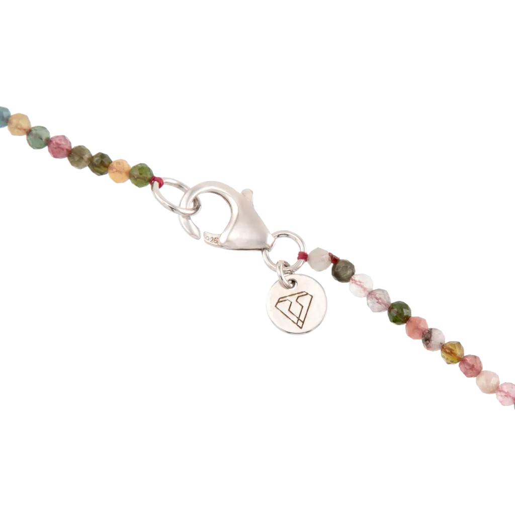 Faceted Tourmaline Beaded Necklace