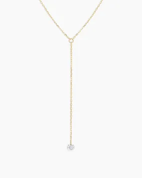 Floating Diamond Lariat