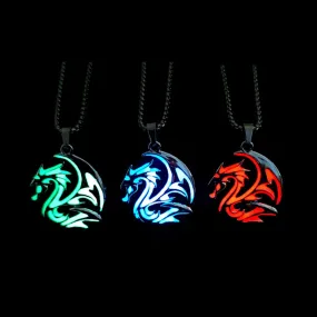 Glow in the Dark Wyvern Sigil Necklace