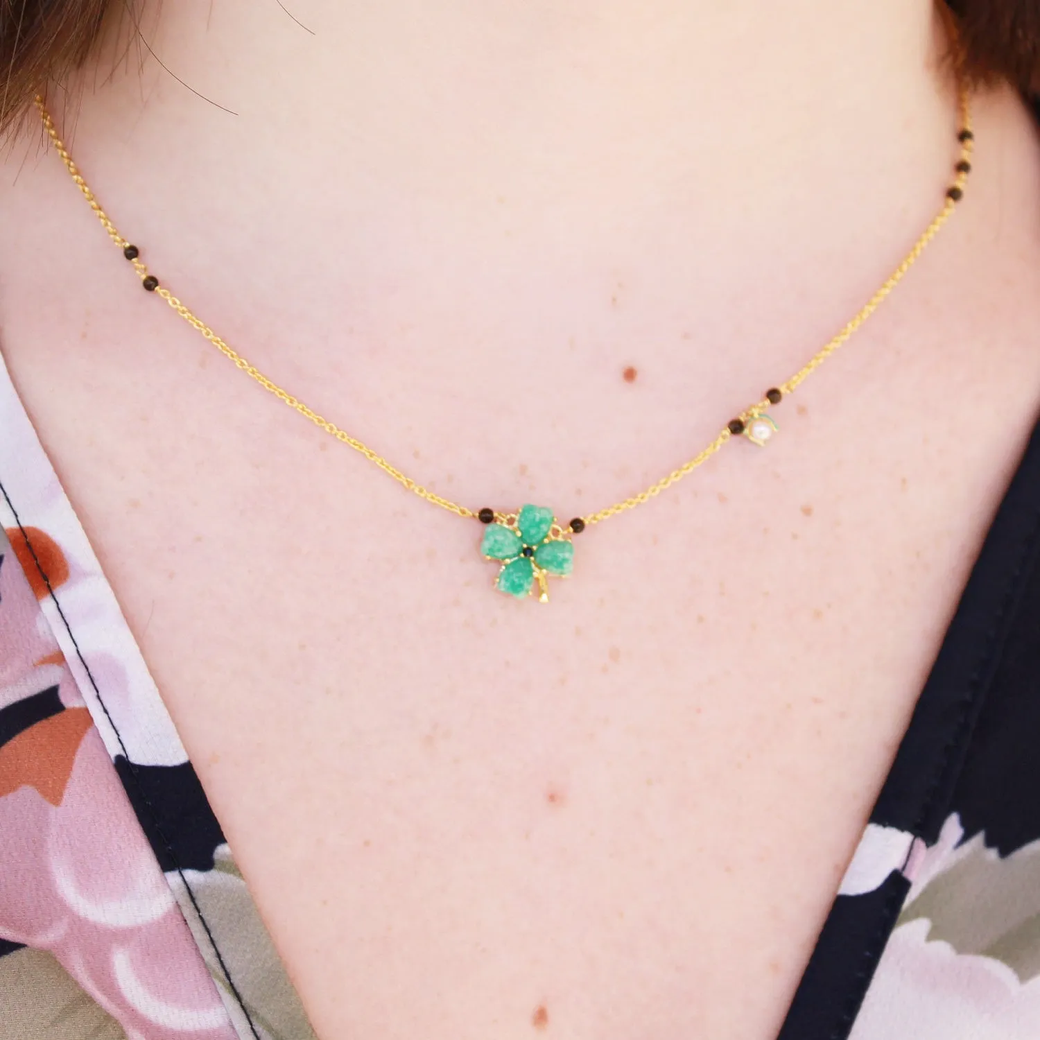 Good Fortune Clover Necklace