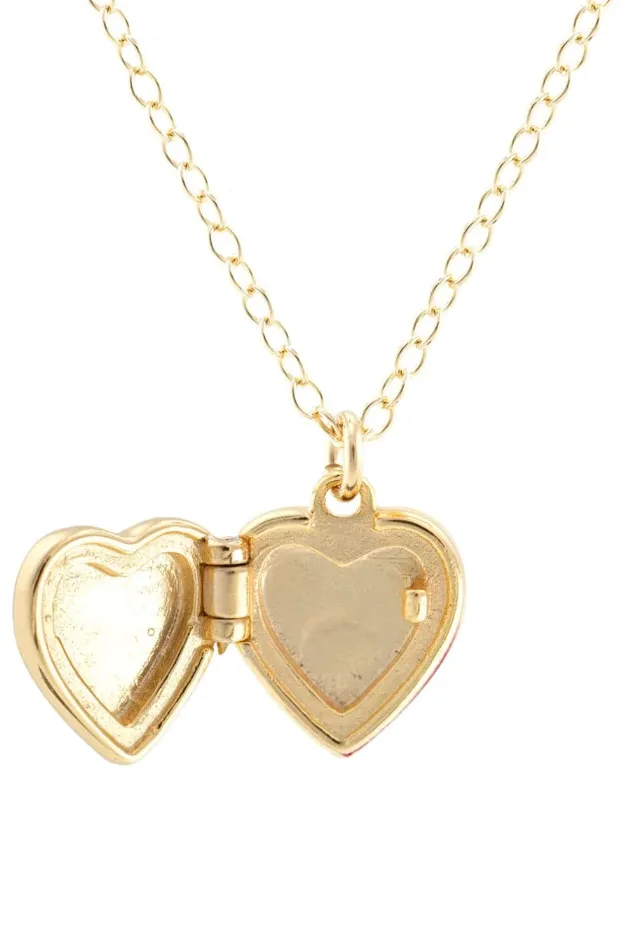 Heart locket necklace