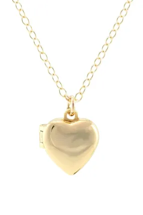 Heart locket necklace