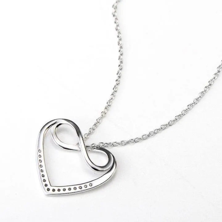 Heart Shaped Infinity Pendant Necklace