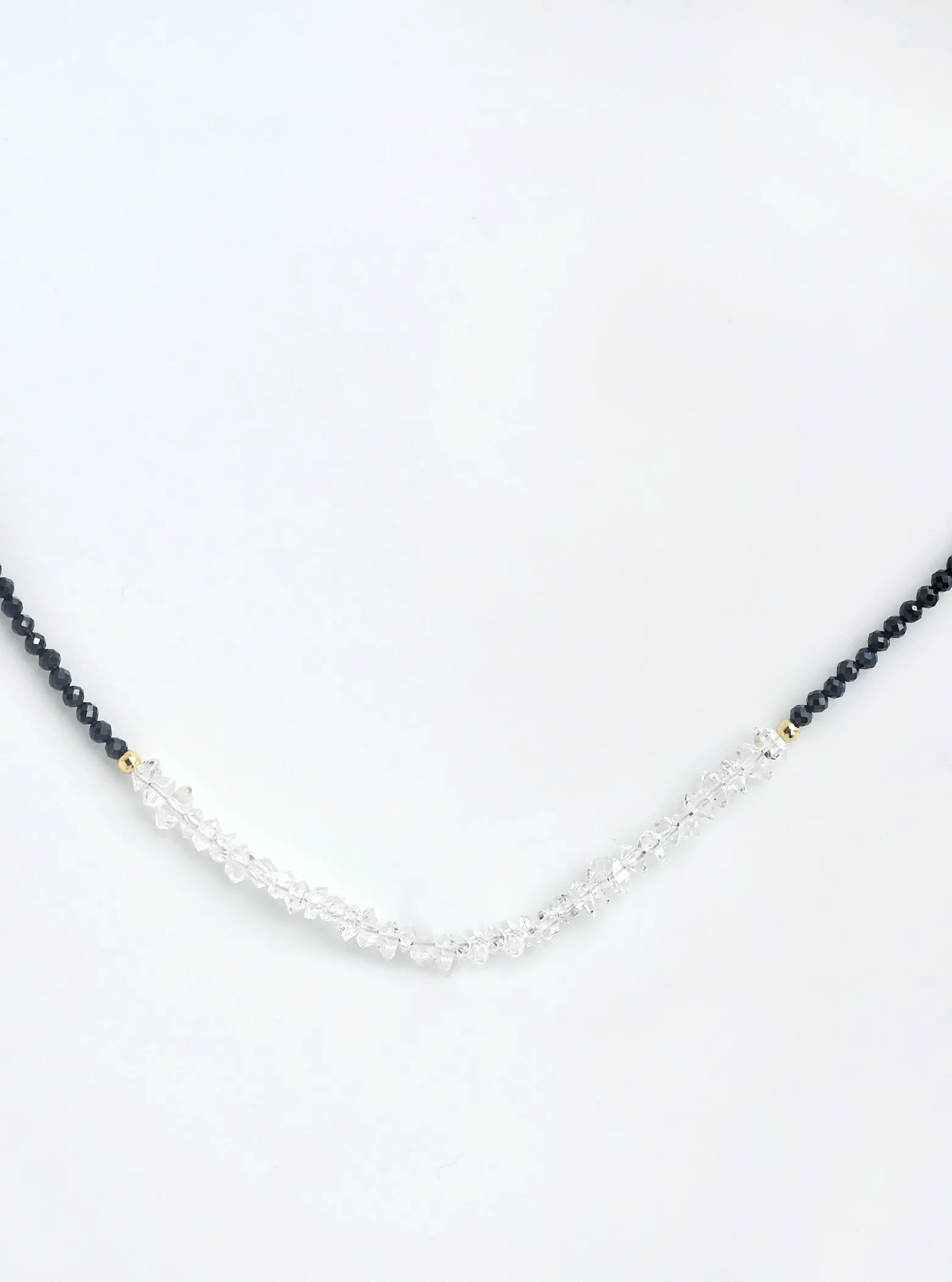 Herkimer Diamond Beaded Necklace