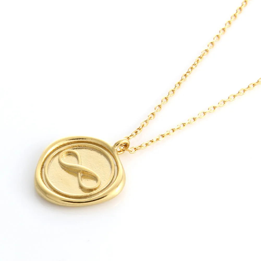 Infinity Wax Seal Necklace