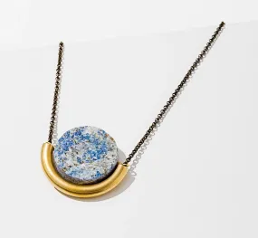 Lapis Sun & Moon Necklace