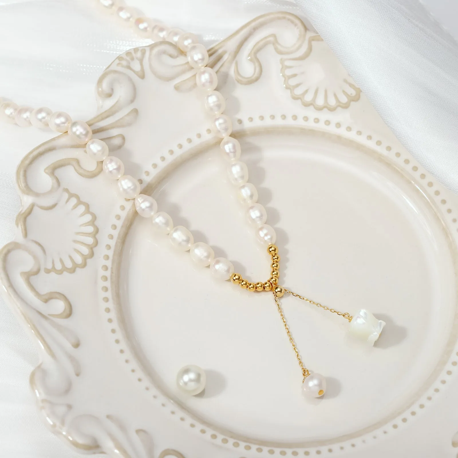 Lily Of The Valley Pearl Necklace