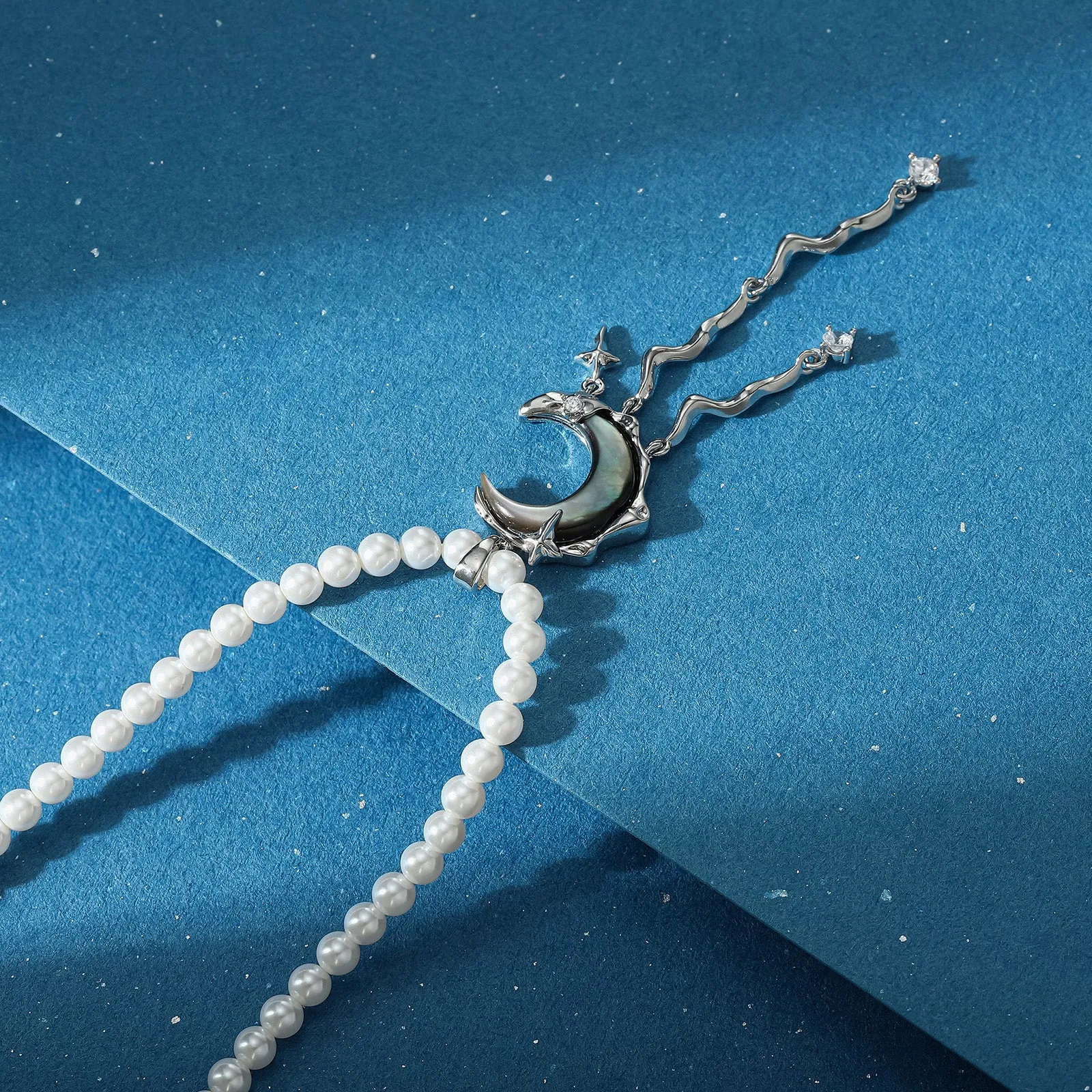 Lunar Tide Pearl Necklace