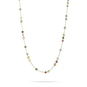 Marco Bicego Jaipur 18K Yellow Gold Multicolored Stone Necklace