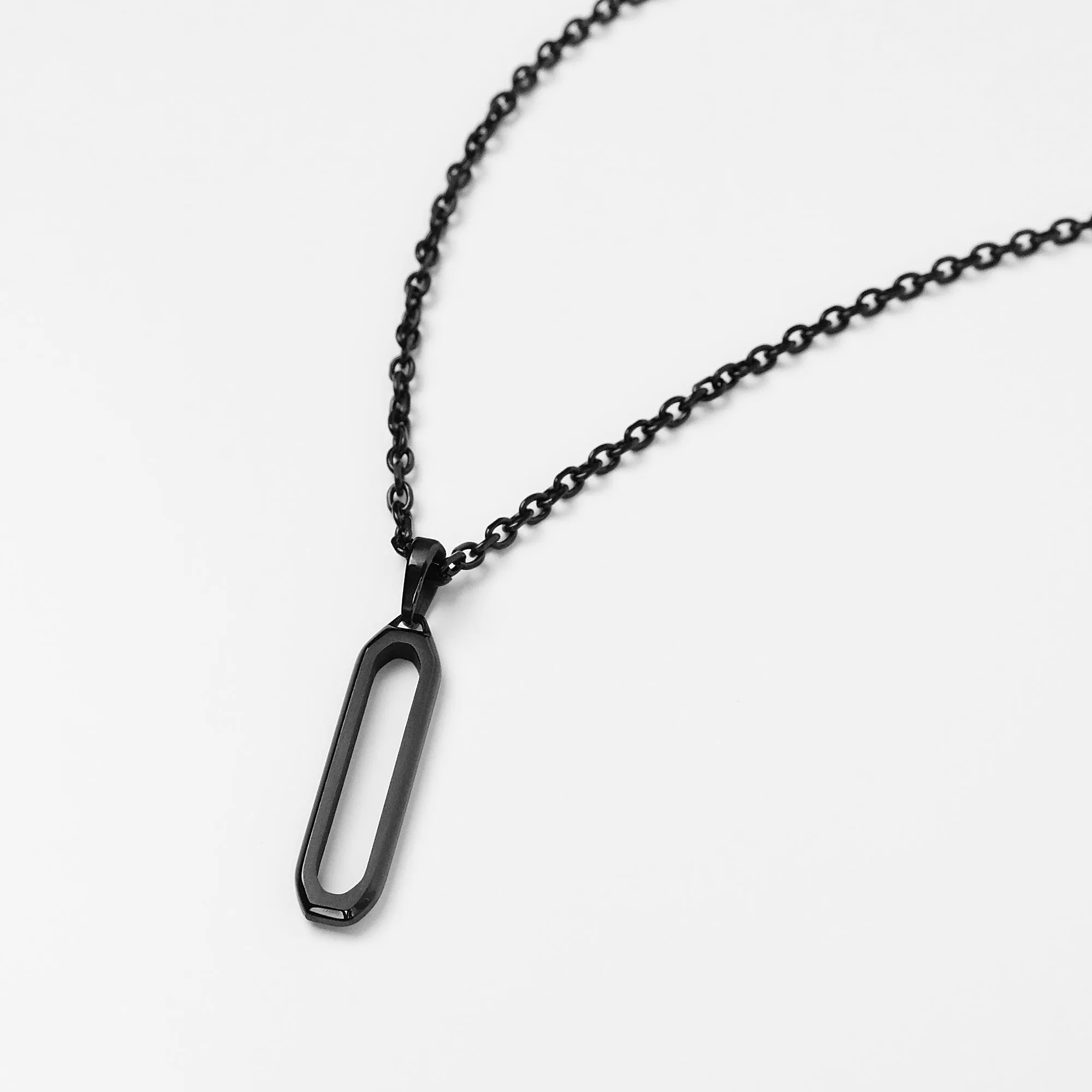 Nomad Bar Necklace - Black