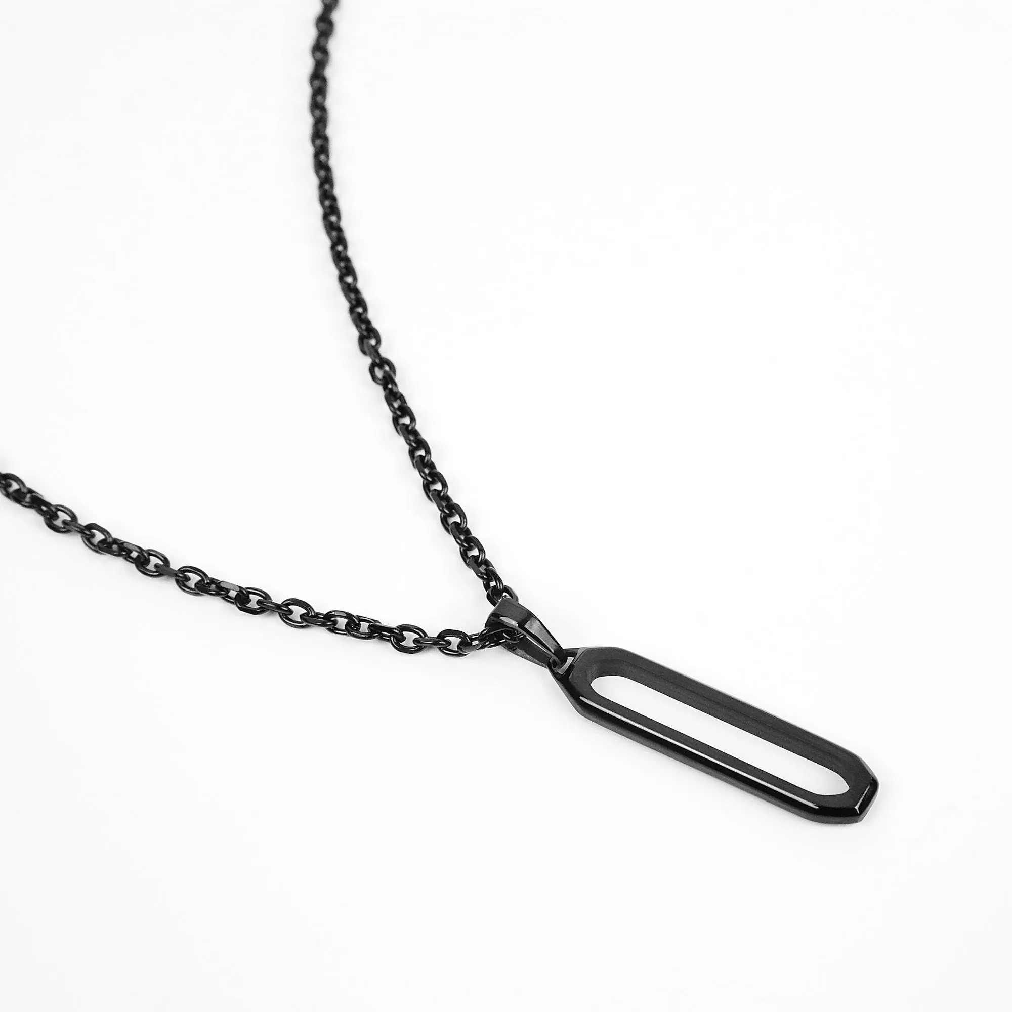 Nomad Bar Necklace - Black