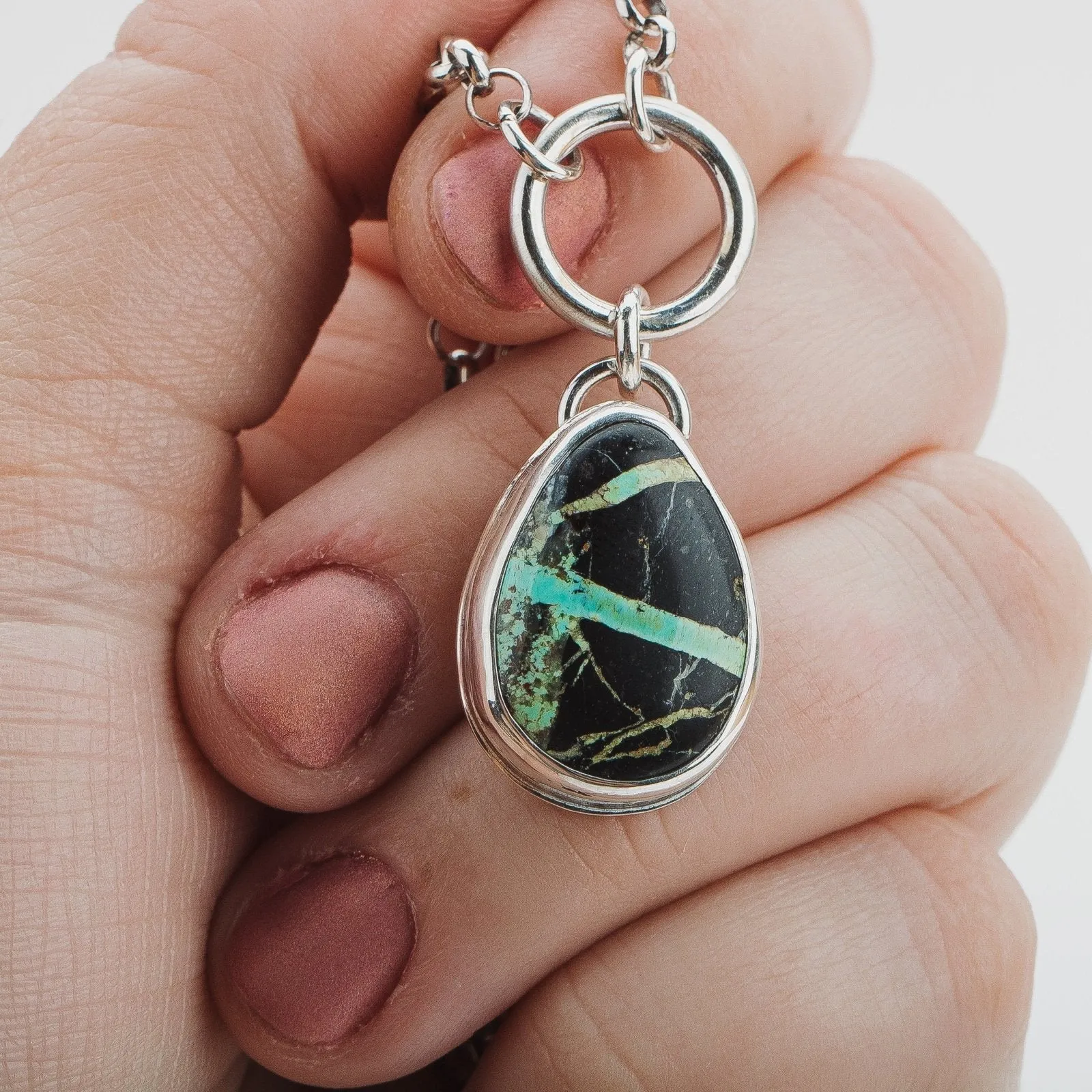 Orbit Necklace | Black Jack Turquoise