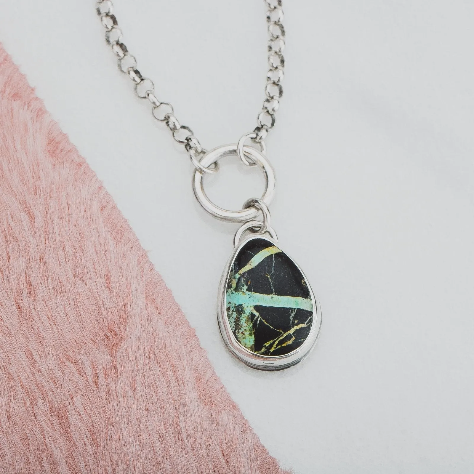 Orbit Necklace | Black Jack Turquoise