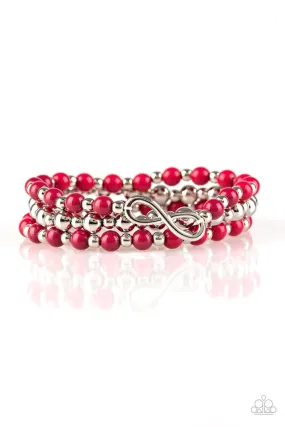 Paparazzi Immeasurably Infinite - Pink Bracelet