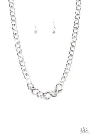 Paparazzi Infinite Impact - White Necklace